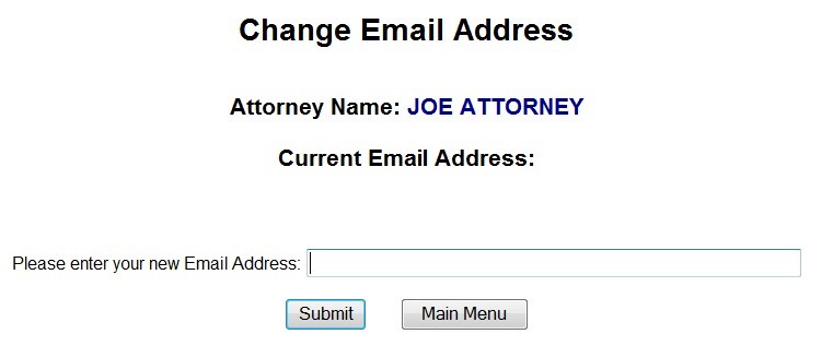 Change Email Address Change Email Address