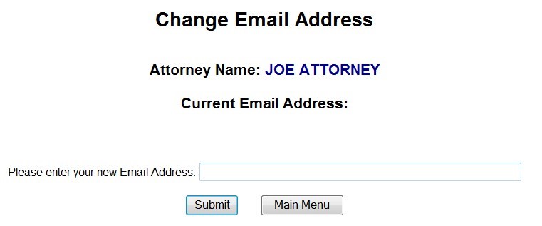 Change Email Address