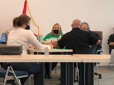 Judge Lon Arend presides over Veterans Amnesty Court
