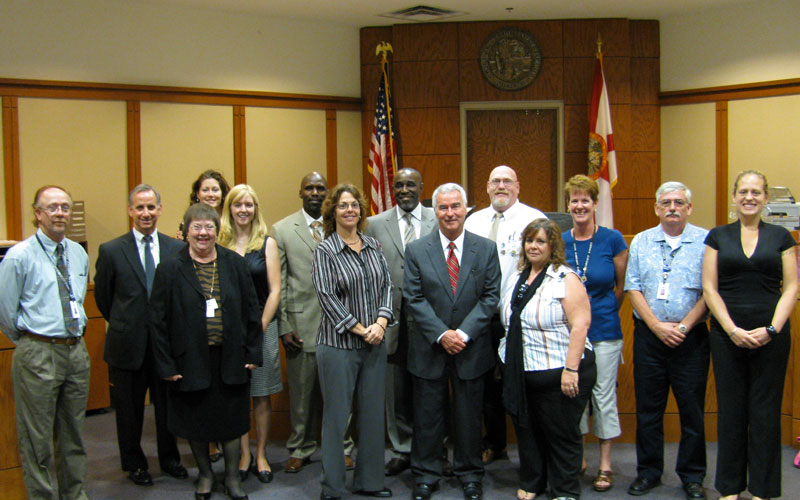 Drug court staff with Judge Rick DeFuria