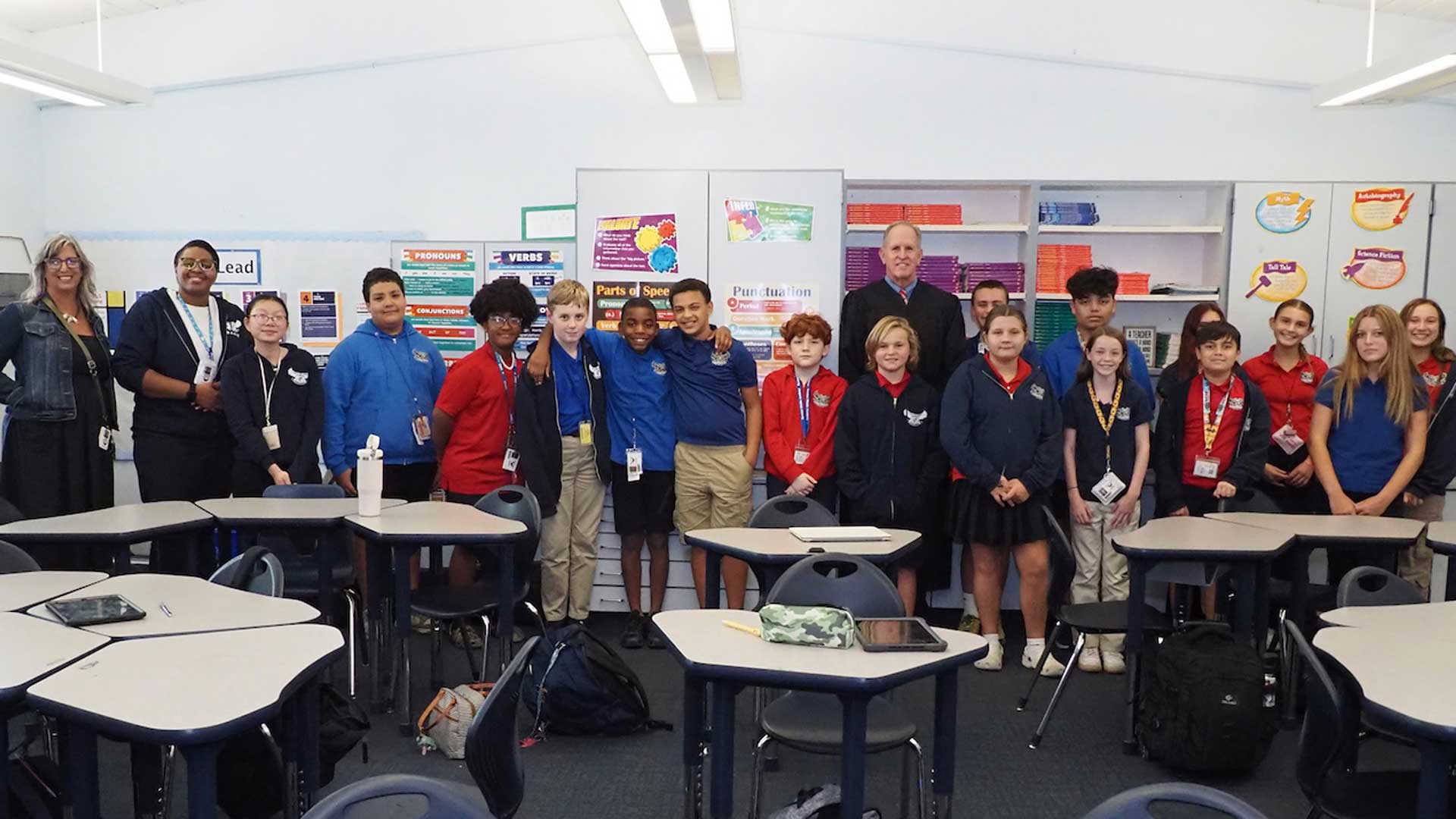 This is an image of a group of students.