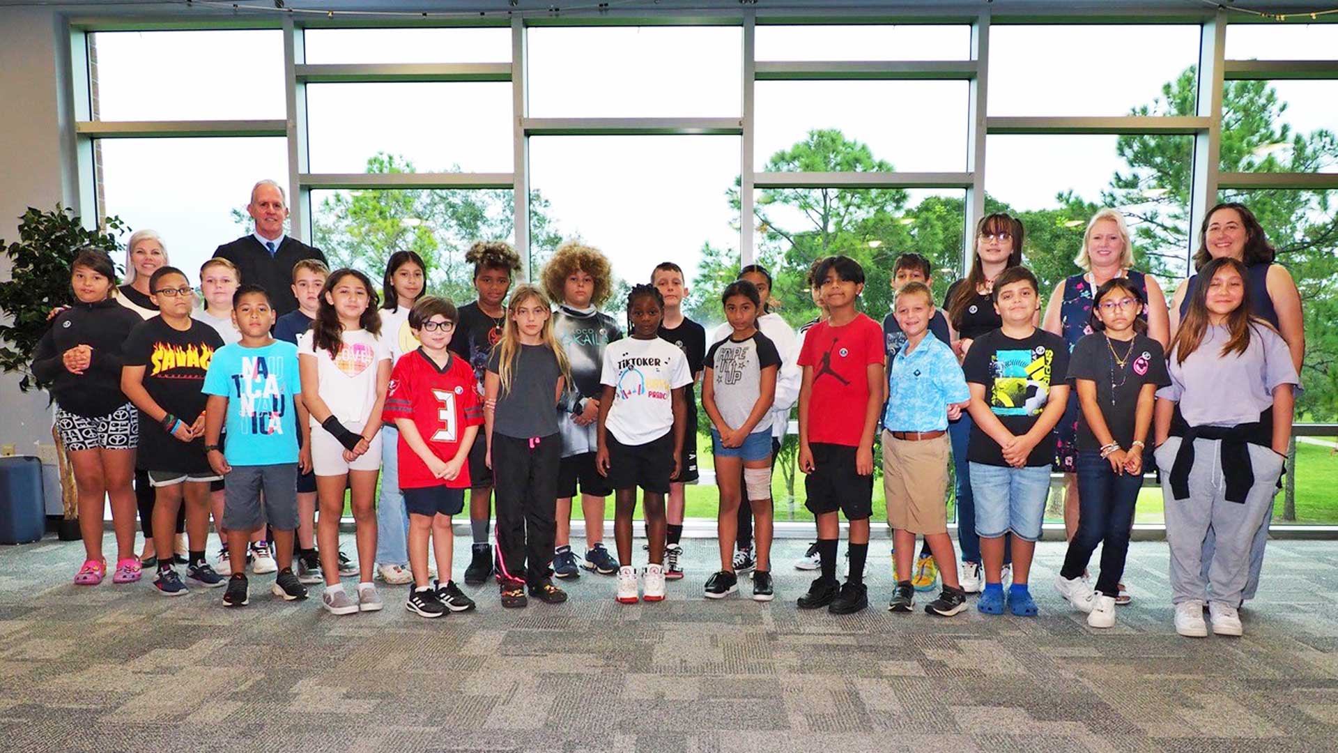 This is an image of a group of students.